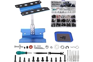 KIMAPESO RC Car Repair Work Stand 652 PCS Screw Kit RC Repair Kit Universal RC Screw Set for Arrma Redcat Traxxas Axial HPI Losi 1/8 1/10 1/12 1/16 Scale RC Cars Trucks Crawler