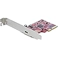 StarTech.com 1-Port USB 3.2 Gen 2x2 (20Gbps) PCIe Card - USB-C SuperSpeed PCI Express 3.0 x4 Host Controller Card - USB Type-