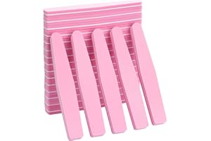 LOVEBB Nail Buffers 20 Pack 100/180 Grit Nail Buffer Block Sponge Buffing Nail File for Acrylic/Natural Nails, Pink