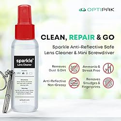 OPTIPAK Sparkle Anti-Reflective Safe Lens Cleaner