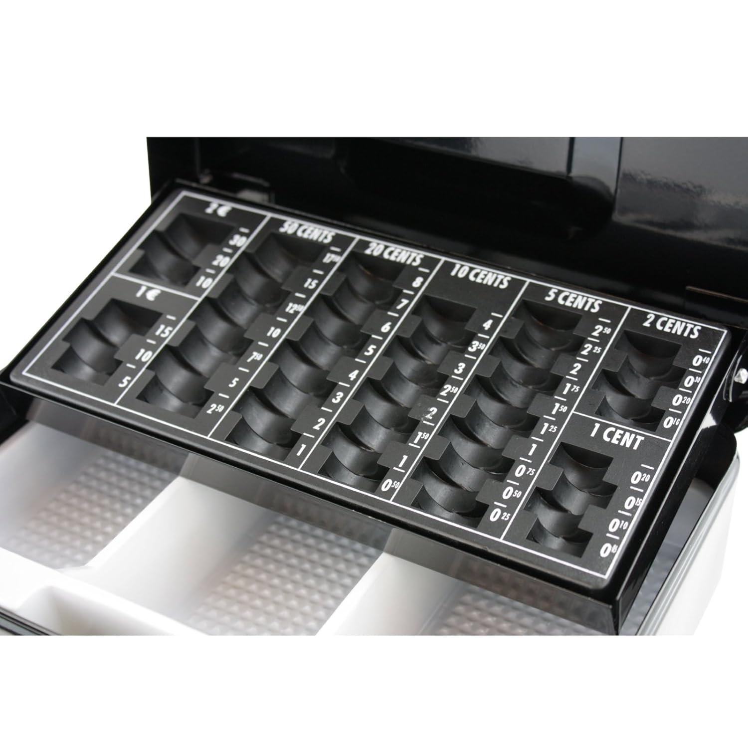 Große Geldkassette mit Münzfach Geldaufbewahrung 2 Schlüssel Geldbox