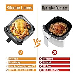 2Pack Silicone Air Fryer Liners for Instant Pot