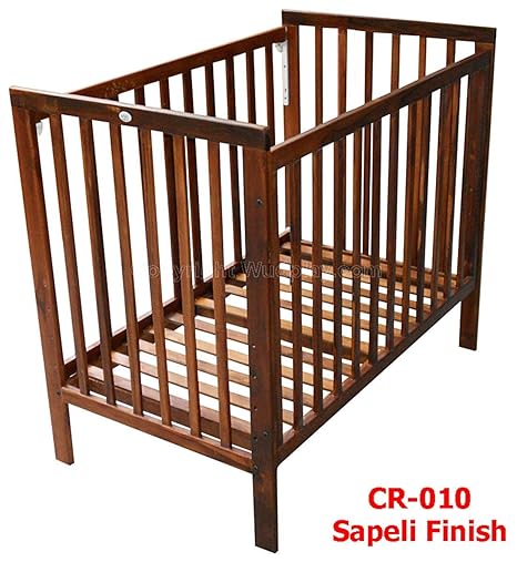 dark walnut crib