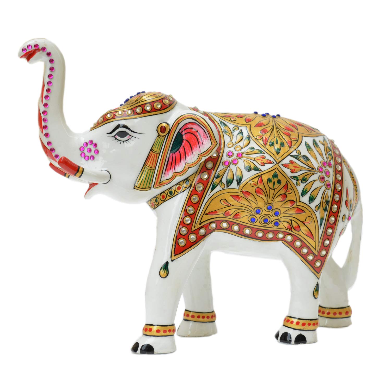 Buy Lavanshi Metal Meenakari Handicraft Elephant Showpiece for ...