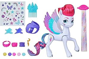 HASBRO My Little Pony Toys Zipp Storm Style of The Day, 5-Inch Hair Styling Dolls with Fashions, Toys for 5 Year Old Girls and Boys
