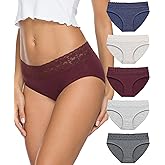 AYMEFF Women's Cotton Bikini Brief Underwear (Available in Plus Size), Multipacks