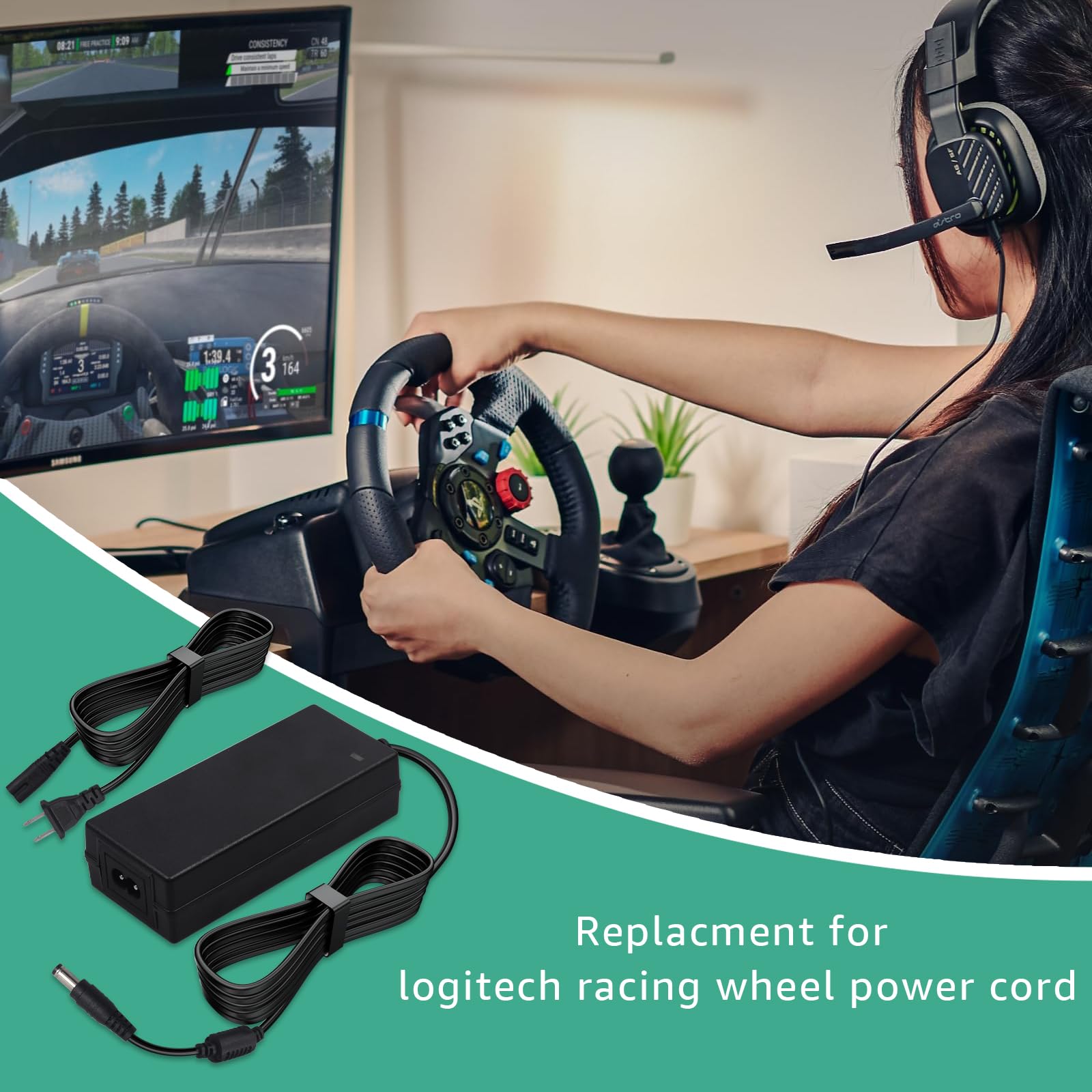 Logitech Netzteil / AC Adapter & Plug - für Logitech G29/G920 EU