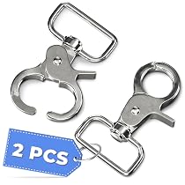 Amazon.com: 2 ganchos giratorios de gatillo resistentes – Clips de ...
