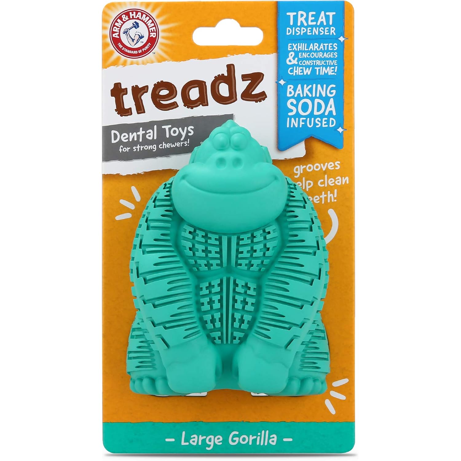 Arm & Hammer Super Treadz Gator & Gorilla Chew Toy for Dogs Best