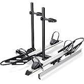 RokRack One Foldable 2-Ebike Rack with Ramp, 200 lbs Capacity, Hitch Mount Electric Bike Rack, Fits up to 5" Fat Tire Width a