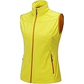 Little Donkey Andy Women's Lightweight Softshell Vest, Windproof Sleeveless Jacket for Running Hiking Travel