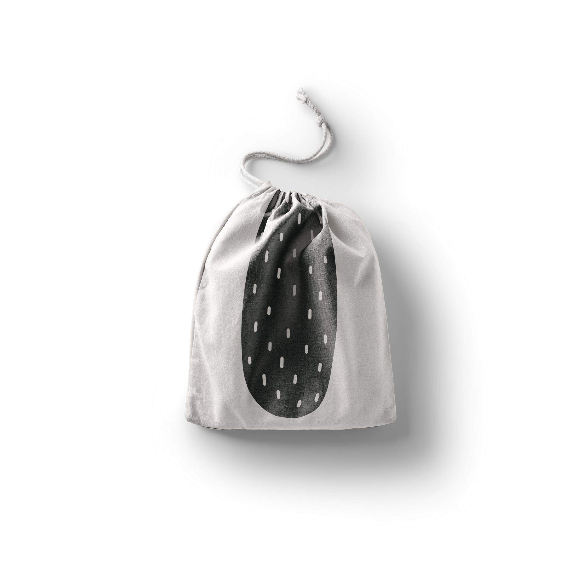 Bonamaison Printed Cotton Produce Bag with Drawstring, Reusable Grocery Bag, Biodegradable Eco-Friendly Bags, Travel Pouch, Sachet Bags, Shopping Bag, Eco Friendly, Foldable, Size: 30x40 Cm