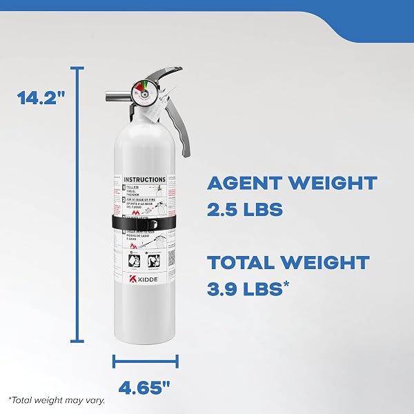 KIDDE FIRE EXTINGUISHER FOR BOATS, SINGLE-USE 10BC