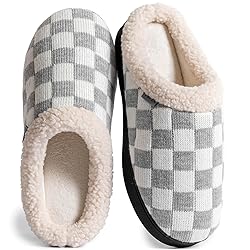 UBFEN Mens Slippers for Indoor Bedroom Memory Foam