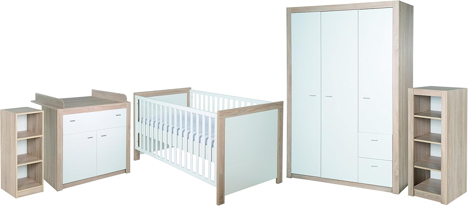 Roba Kinderzimmer Set Leni 2 5 Teilig Mit Kleiderschrank 3 Turig Amazon De Kuche Haushalt