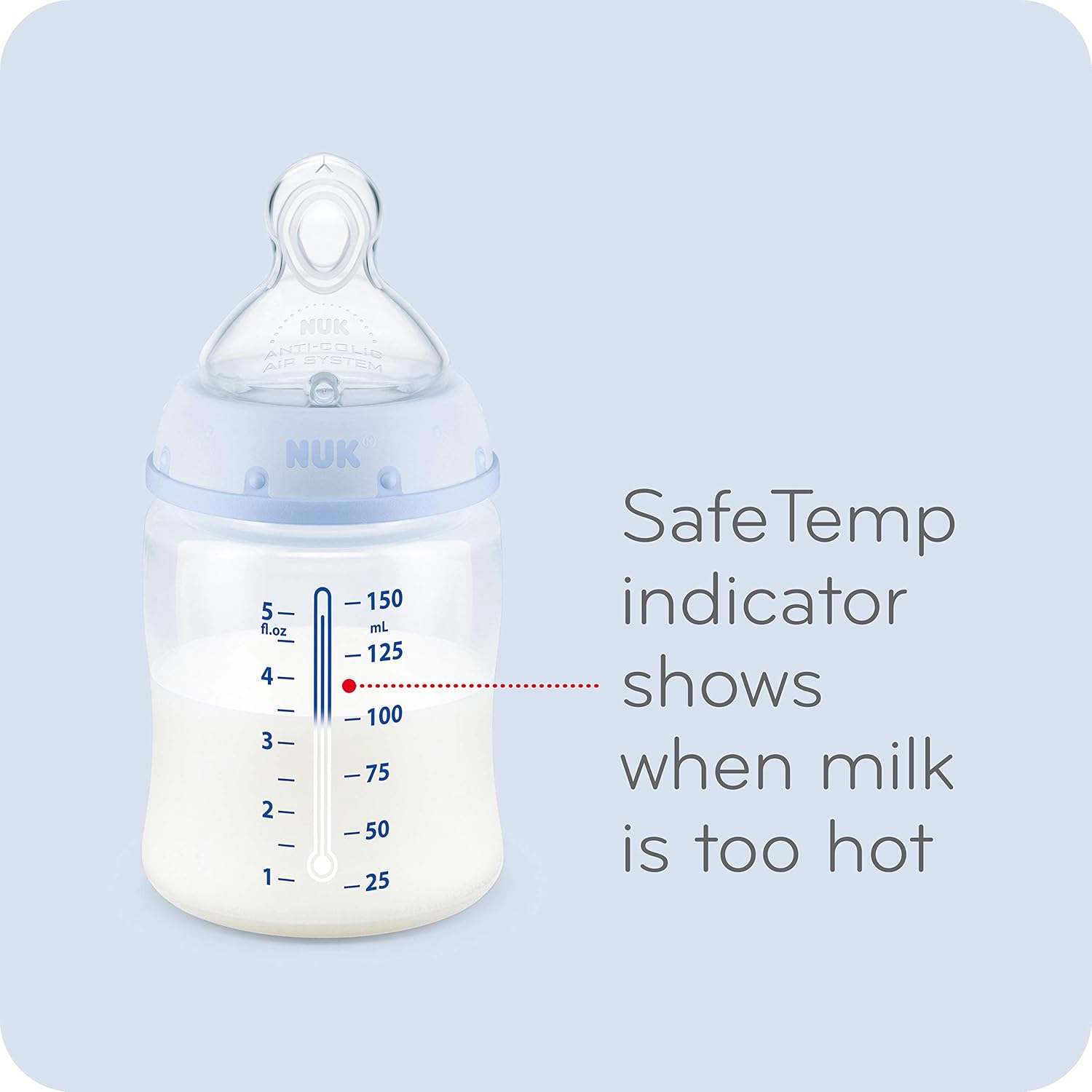 NUK Smooth Flow Anti-Colic Bottle, 5 Oz, 3 Pack : Baby