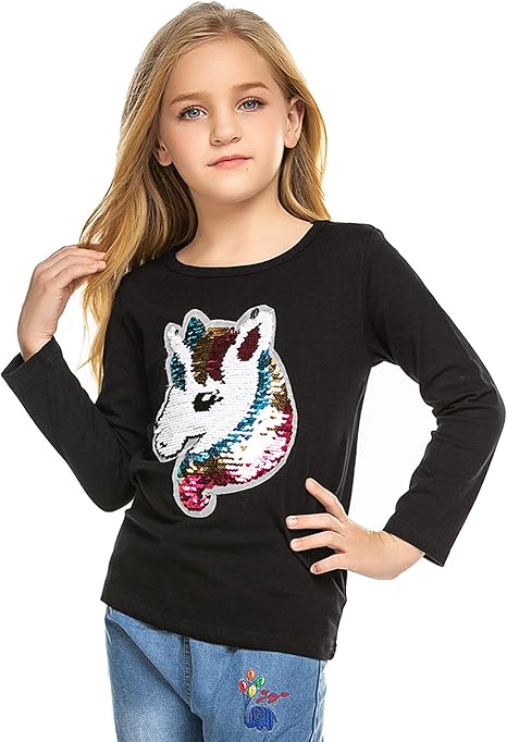 long sleeve girls tops