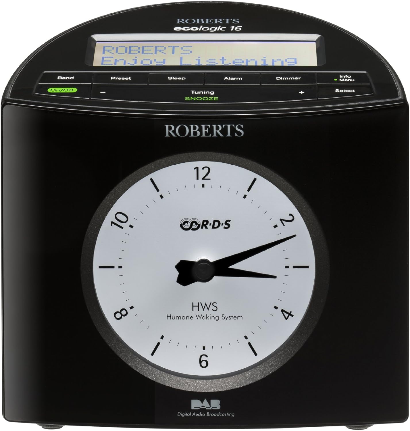 Roberts ECO16 DAB/DAB+/FM RDS Digital Clock Radio Amazon.co.uk TV