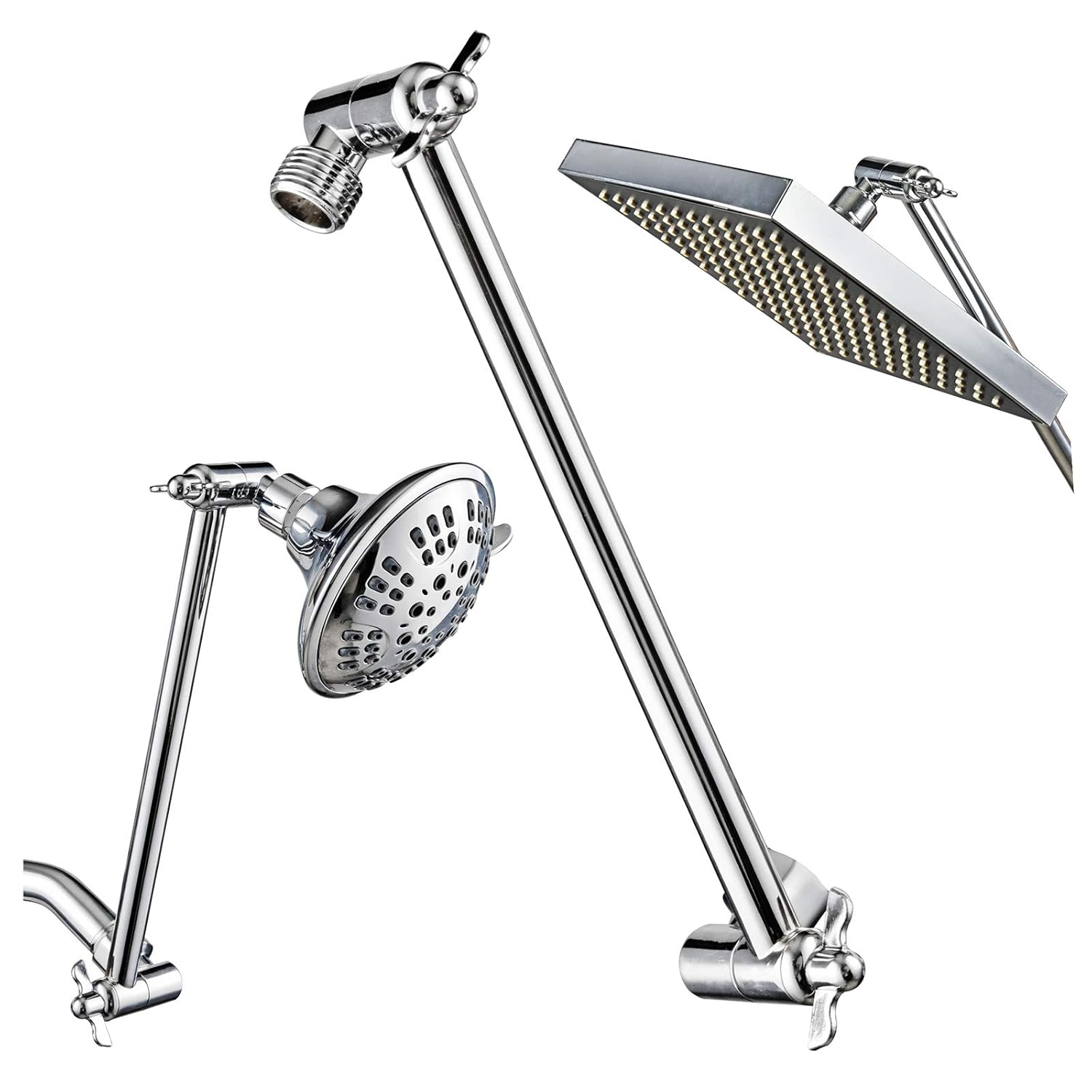 Srmsvyd Shower Arm 11inches Adjustable Shower head Extension Arm Easy