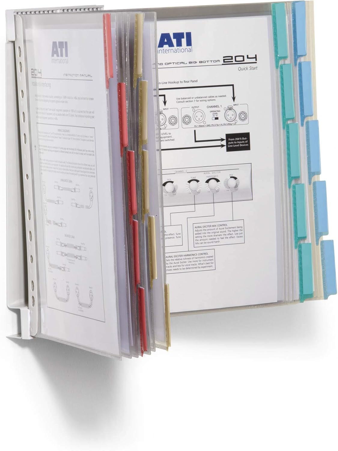 Durable Function Wall 20 569200 WallMounted Document Display Rack with