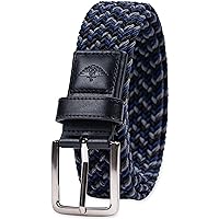 Dockers Men's Leather Braided Casual and Dress Belt,black/black,30 at  Amazon Men's Clothing store
