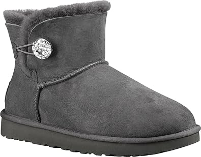 UGG Australia Damen Mini Bailey Button Bling Stiefel