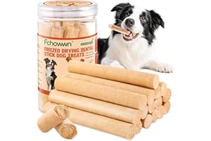 Fchowwn 150g Dehydrated Salmon Sticks for Dog,Natural Salmon and Carrots,Easy to Digest and High Protein,for Daily Dog Training and Dental Healthy
