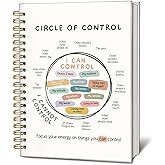 LIANGW Circle of Control Mental Health Journal, Therapy Journal for Mental Health, Mental Health Counselor Gifts, Mental Health Journal for Women, Hardcover Spiral Notebook 5.5x8.3 Inch