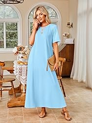 MEROKEETY Women's 2025 Spring Summer Casual Maxi