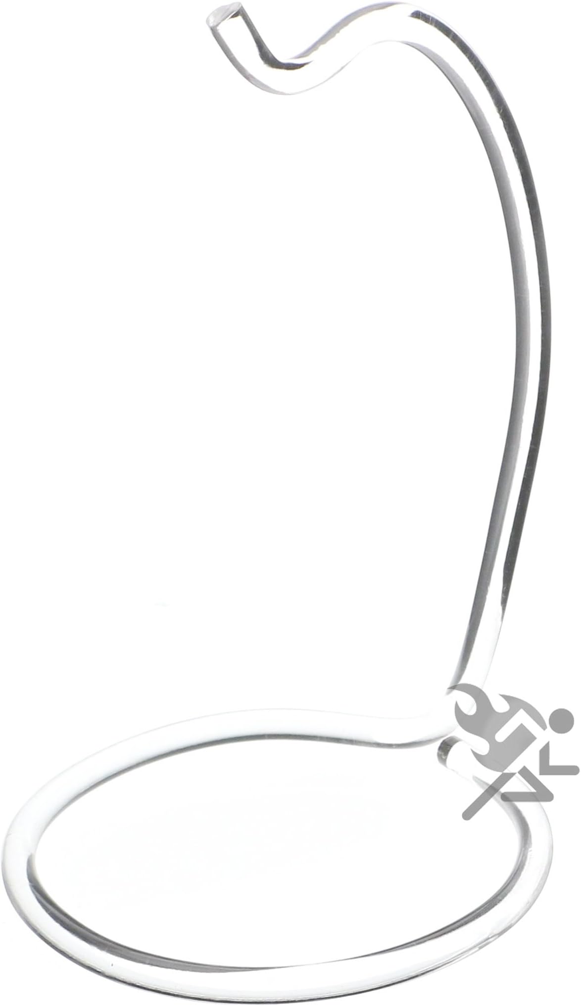 OnFireGuy 5.5" Clear Acrylic Ornament Display Stand Decor Holder Hanger, 2 Pack