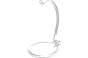 OnFireGuy 5.5" Clear Acrylic Ornament Display Stand Decor Holder Hanger, 2 Pack