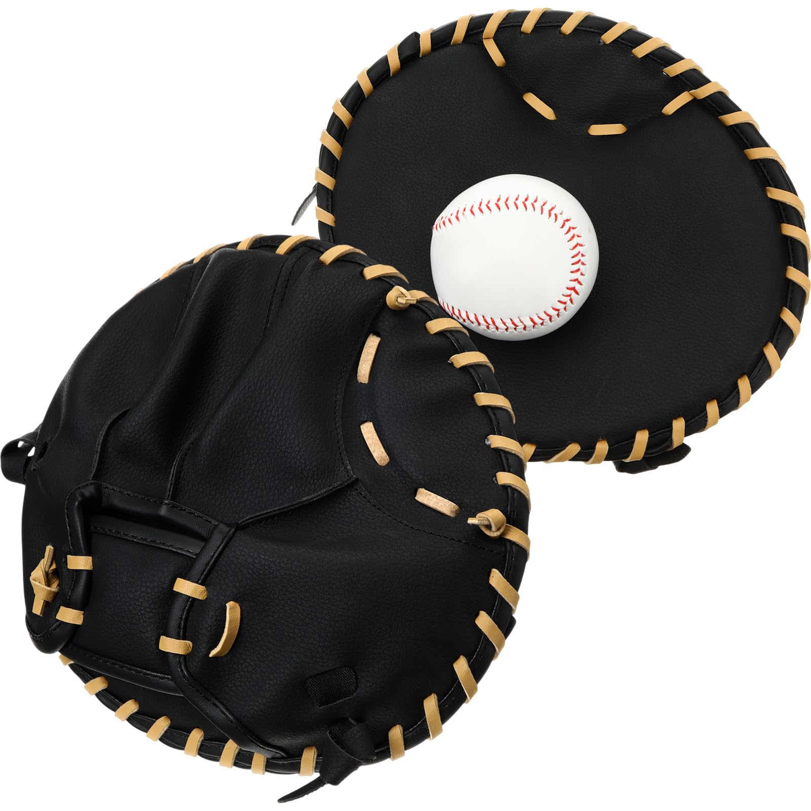 VioraWhite PVC Baseball & Softball Training Glove | Flat & Soft Fielding Glove for Right-Hand Throw, Ideal for Teens
