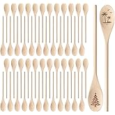 50 Pcs 12 Inch Long Handle Wooden Craft Spoons, Wooden Decorative Spoon for Crafts, Bulk Wood Spoons for DIY Crafts, Drawing, Carving, Decoration
