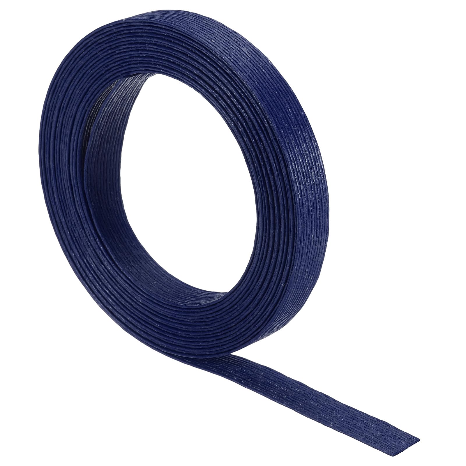 PATIKIL 5.4 Yards x 0.6" Paper Rattan Weaving Cane, 12-Ply Paper Rattan Weave Basket Weaving Supplies for DIY Rattan Woven Making, Dark Blue