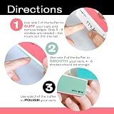 MYLEE 3 Way Nail Buffer Professional Sanding File 3-Sided Grit Gel Acrylic Prep view 6