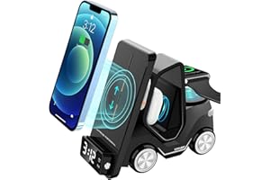 QFUP Wireless Charger Station for iPhone Charger, Apple Watch Charger, Airpods Charger, 6 in 1 Wireless Charging Station for 