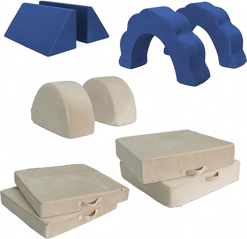 Canapé de Jeu Enfant modulaire 10 pièces, HxLxP 47x150x65 cm