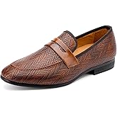 Meijiana Men's Velvet Loafers - Fashion Casual Low-Heel Dress Shoes for Men with Rubber Sole & Metal Buckle - Perfect Business & Formal Attire, Stylish Mens Shoes