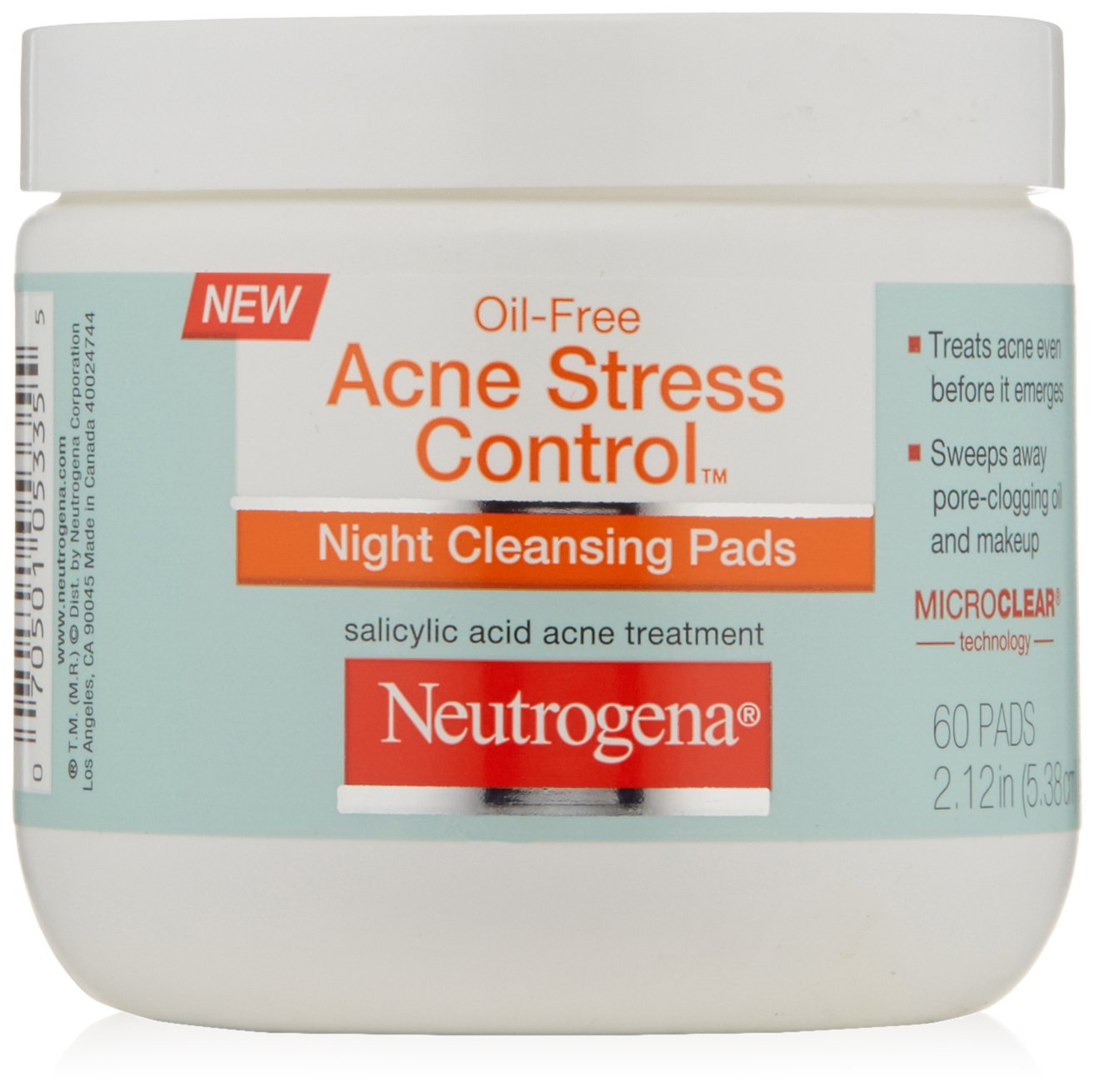 Neutrogena Acne Stress Control Night Cleansing Pads, 60 Count eBay
