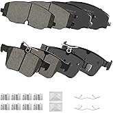 Texunoze Front Rear Brake Pads for 2018-2022 Volkswagen Atlas | 2020-2022 Volkswagen Atlas Cross Sport, 2018-2022 Volkswagen Atlas, 8pcs Front &amp; Rear Ceramic Brake Pads Replacement