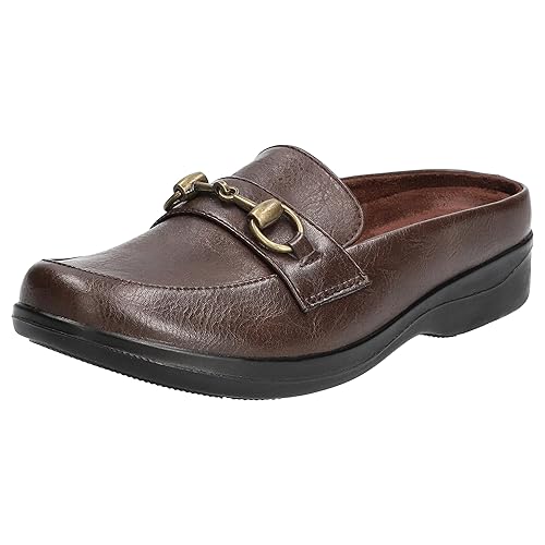 Easy Street Women's Nell Ballet-Flats, Brown, 7.5 Narrow - Amazon deal for $32.14
