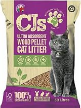 CJ's Premium Cat Litter Ultra Absorbent Wood Pellets 30 L Biodegradable