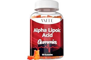 VAITE Alpha Lipoic Acid Gummies – Extra Strength ALA Antioxidant Supplement for Brain Health and Nerve Support – Non-GMO, Vegan, Gluten-Free – 60 Chewable Supplements for Antioxidant and Pain Relief