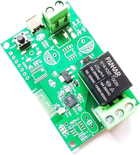 TISHITA Smart Home WiFi Mdulo de Rel de Interruptor Inteligente Inalmbrico APP Control Remoto 5V 12V