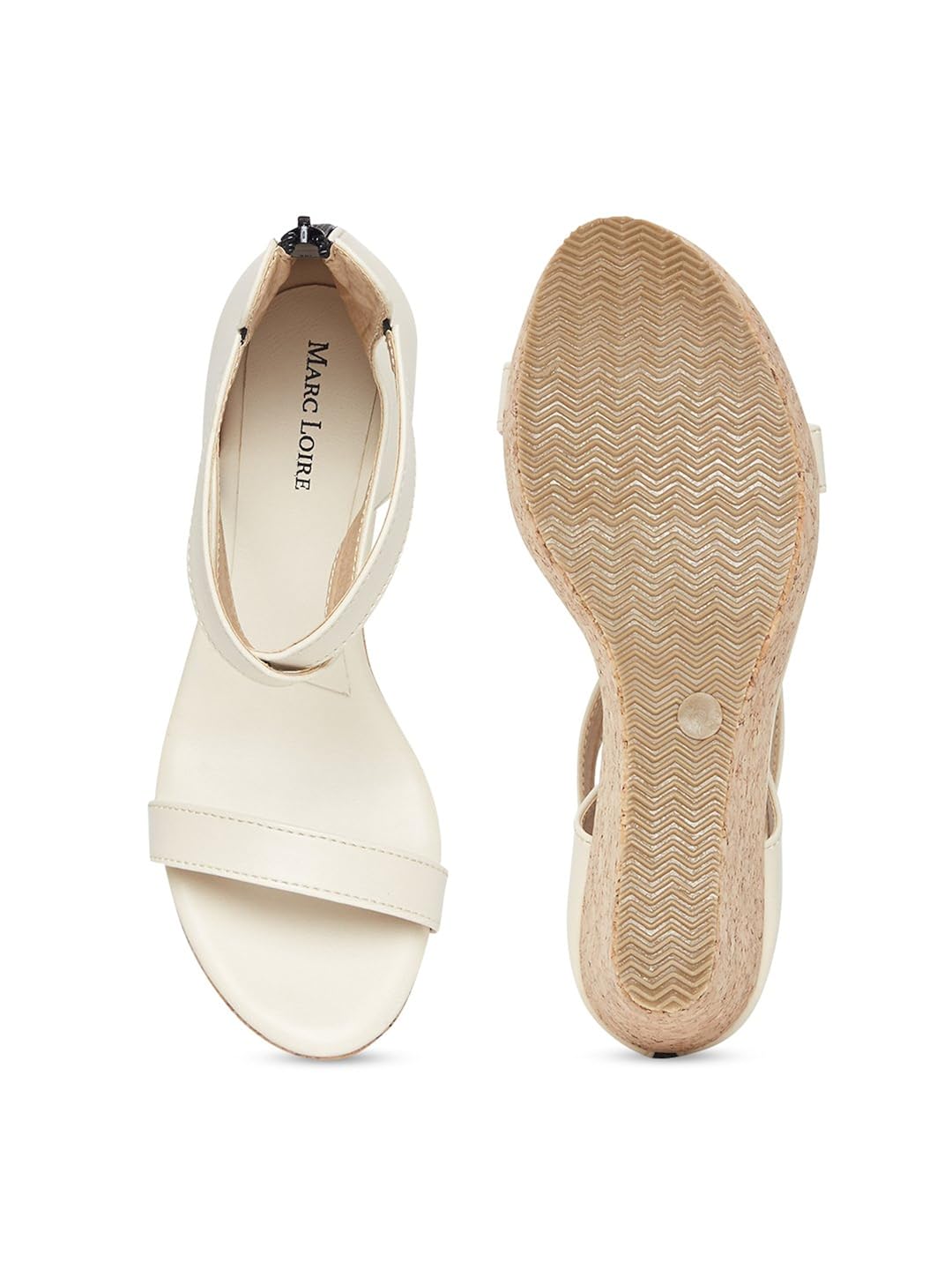 marc loire women's cream solid heels