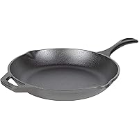 Lodge Chef Collection 10 Inch Cast Iron Chef Style Skillet. Seasoned and Ready for the Stove, Grill or Campfire. Made…