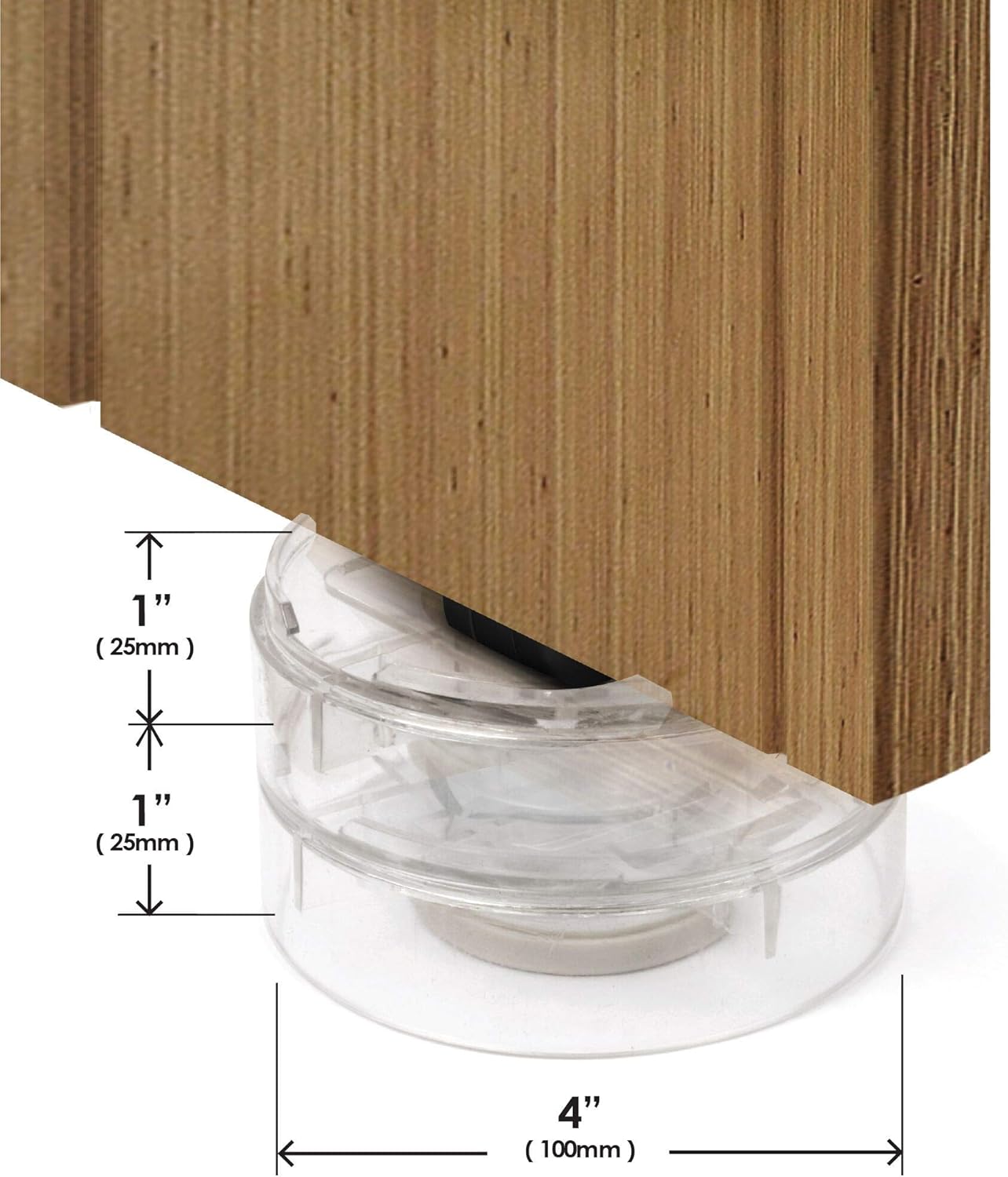 Slipstick CB658 Stack-Its 1 Inch Adjustable Bed Risers/Furniture Risers (Set of 8) Lifts Height 1", 2", or 3" - Clear Heavy Duty Raisers: Home & Kitchen