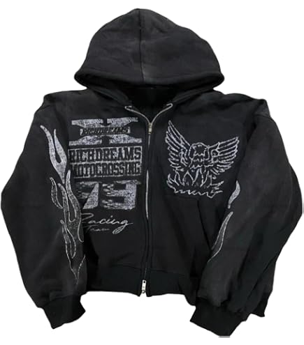 Amazon.com: Opium y2k Hot model sex Zip Hoodie : Clothing, Shoes