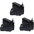 Ignition Coil Pack Set of 3 - Replaces 10472401, 10467067, D555, 89056799, C849 - Compatible with Chevy, Buick, Cadillac & Other GM Vehicles - Impala, Malibu, Deville, Alero, Lesabre