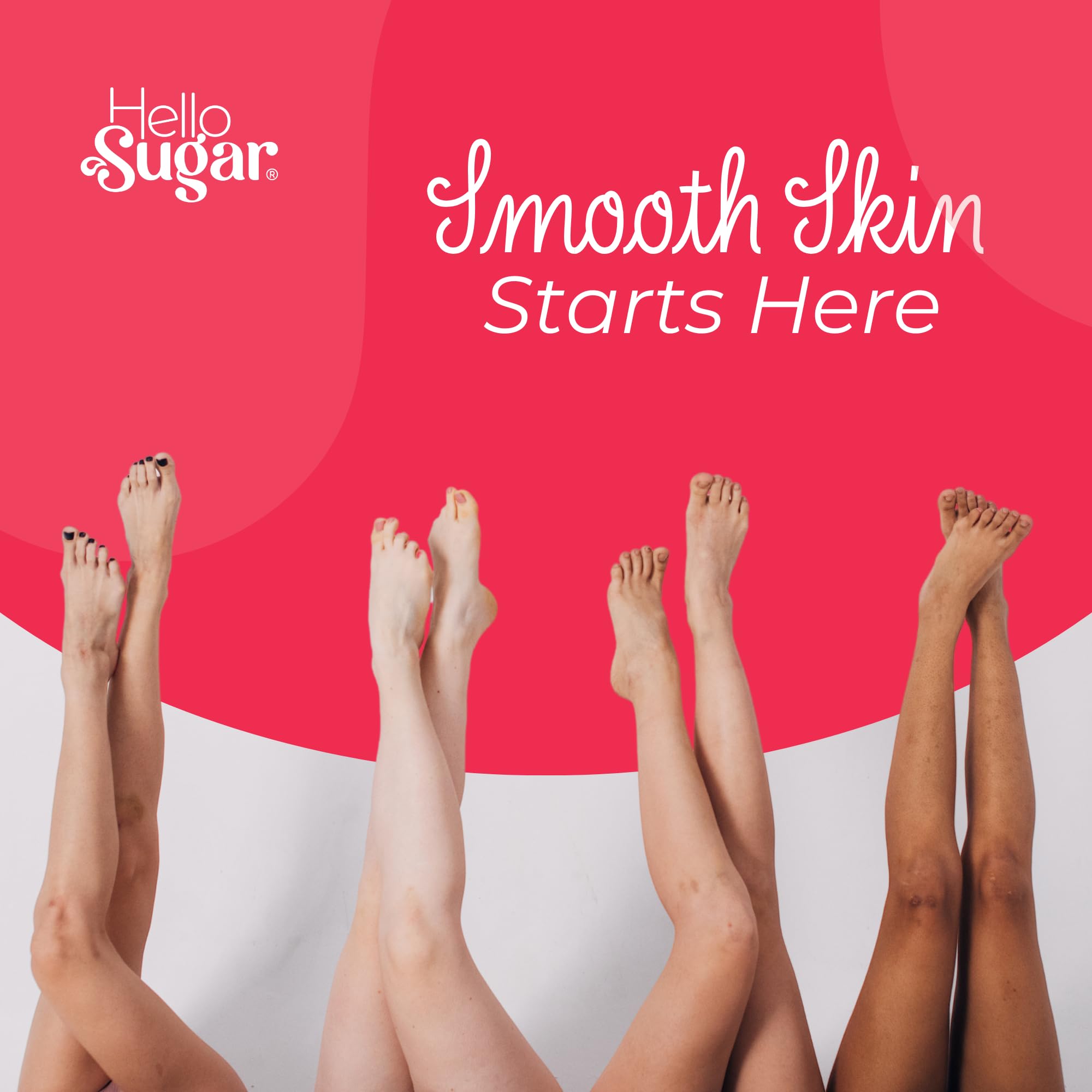 Smooth by Hello Sugar | Full-Body Sugar Wax | Sugar Waxing for Hair Removal | Salon-Quality, Natural, Vegan Sugaring Kit | Follow Instructions Carefully | 100% Cruelty-Free (2 lbs 4 oz)